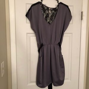 MOVING MAKE AN OFFER 🚛 Grey and Black Lace Dress